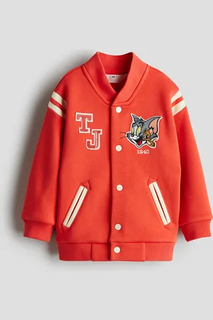 H&M Appliquéd baseball jacket