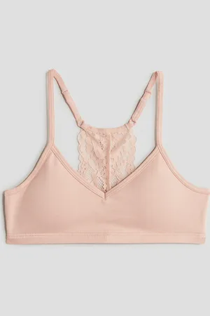 H&M Lace-detail crop top