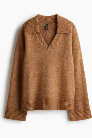 H&M Collared fine-knit jumper