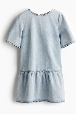 H&M Tie-detail denim dress
