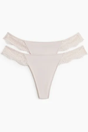 H&M 2-pack microfibre thong briefs