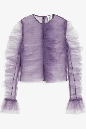 H&M Frilled tulle top