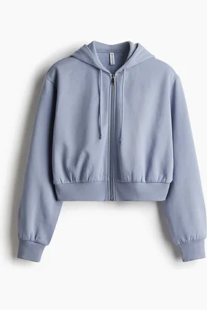 H&M Cropped zip-through hoodie