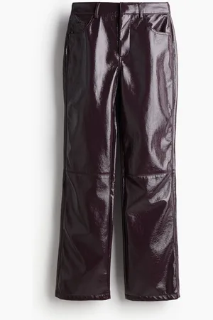 H&M Straight coated trousers