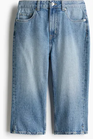 H&M Slim Straight High Capri Jeans