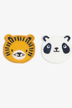 H&M 2-pack animal-shaped repair patches