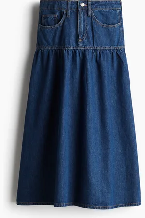 H&M Flared-hem denim skirt