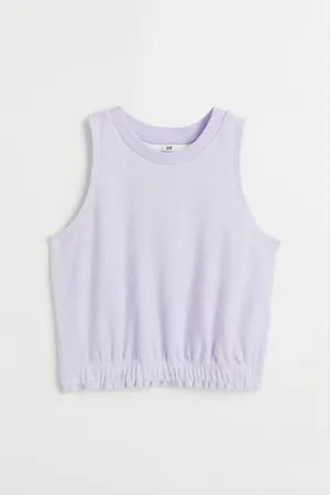 H&M Cropped terry vest top