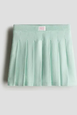 H&M Pleated fine-knit skirt