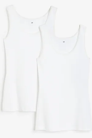 H&M 2-pack lace-trimmed vest tops
