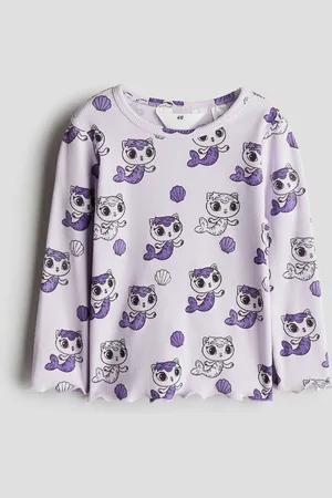 H&M Long-sleeved printed top