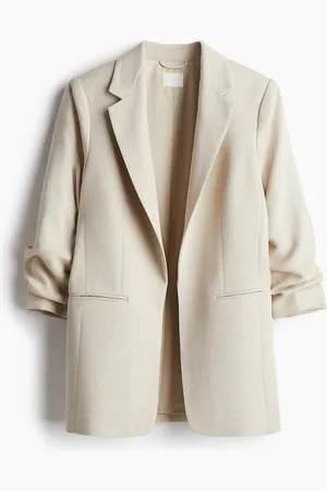 H&M Gathered-sleeve blazer