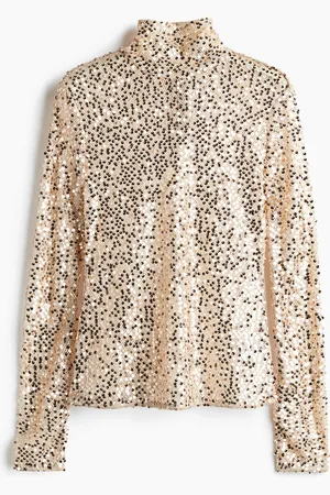 H&M Sequined turtleneck top
