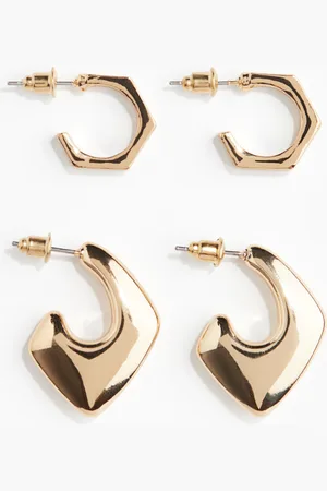 H&M 2 pairs hoop earrings