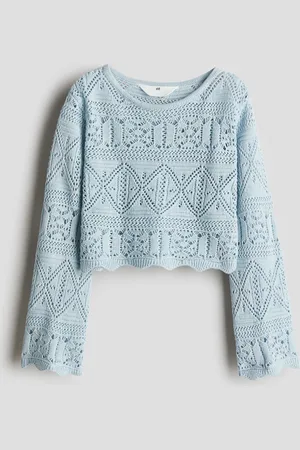 H&M Pointelle-knit cropped top