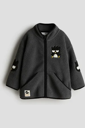 H&M Appliquéd teddy jacket