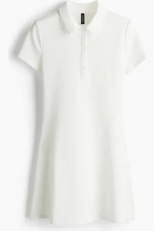 H&M Flared-skirt polo dress