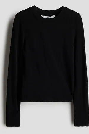H&M Long-sleeved cashmere-blend top