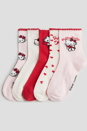H&M 5-pack motif-detail socks
