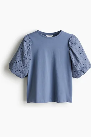 H&M Balloon-sleeved top