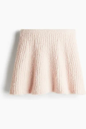 H&M Flared fluffy-knit skirt