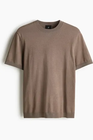 H&M Slim Fit Fine-knit T-shirt