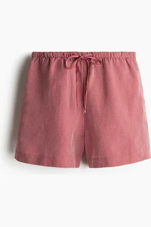 H&M Linen-blend drawstring shorts
