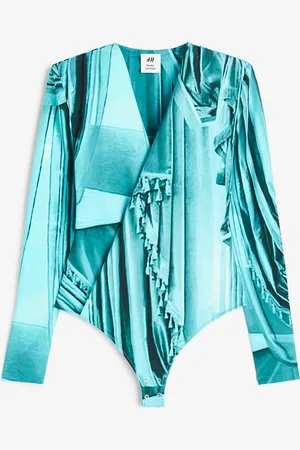 H&M Printed wrapover body