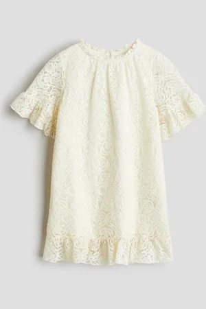 H&M Frill-trimmed lace dress