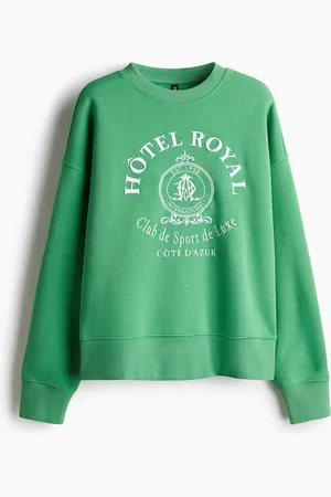 H&M Oversized motif-detail sweatshirt