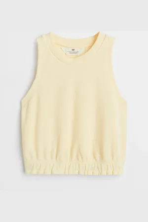 H&M Cropped terry vest top