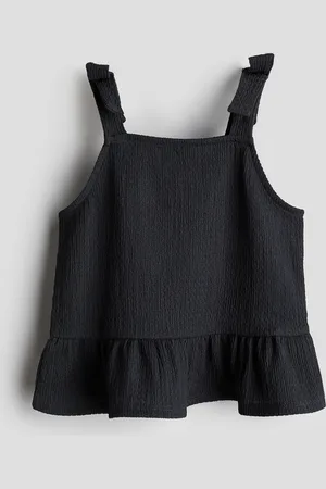 H&M Bow-detail peplum top