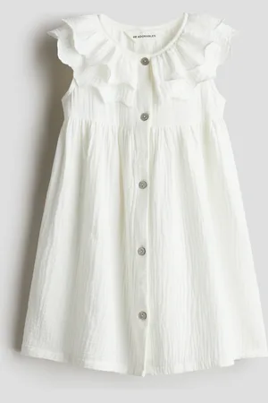 H&M Cotton muslin dress