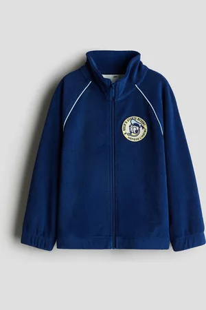 H&M Embroidery-detail terry track jacket