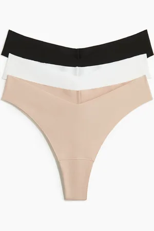 H&M 3-pack invisible cotton Brazilian briefs