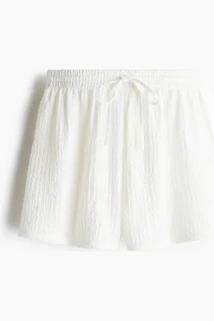 H&M Crinkled drawstring shorts