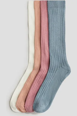 H&M 4-pack rib-knit knee socks