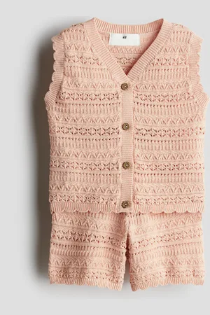 H&M 2-piece pattern-knit cotton set