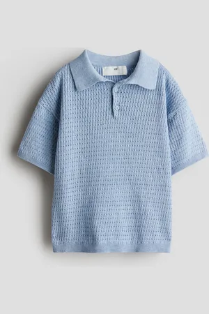 H&M Cotton-knit polo shirt