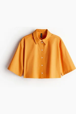 H&M Cropped cotton shirt