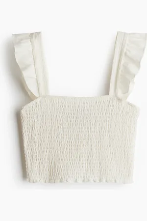 H&M Smocked cropped top