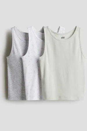 H&M 3-pack cotton vest tops