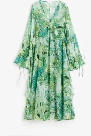 H&M Long flounced dress