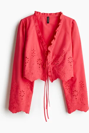 H&M Broderie anglaise cotton blouse
