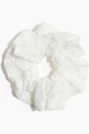 H&M Embroidered scrunchie
