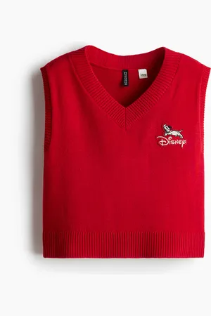H&M Appliquéd sweater vest