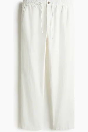 H&M Regular Fit Linen-blend trousers