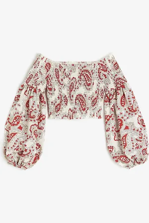 H&M Smocked off-the-shoulder top