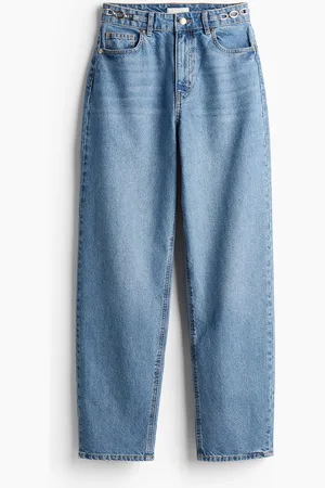 H&M Chain-detail tapered jeans