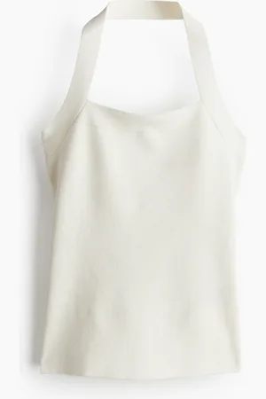 H&M Fine-knit halterneck top